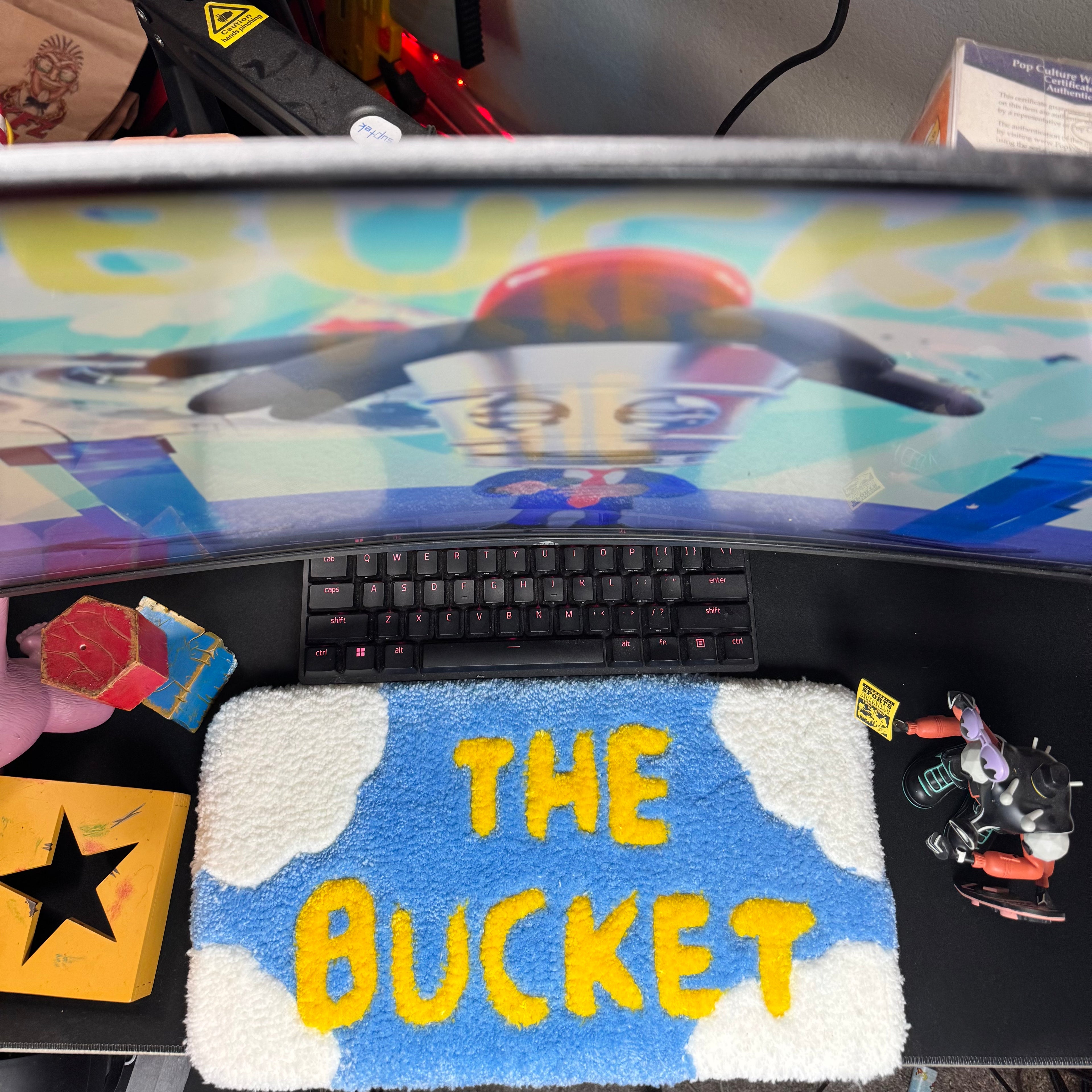 The bucket keyboard rug ( FULL SIZE ) 8” x 15”