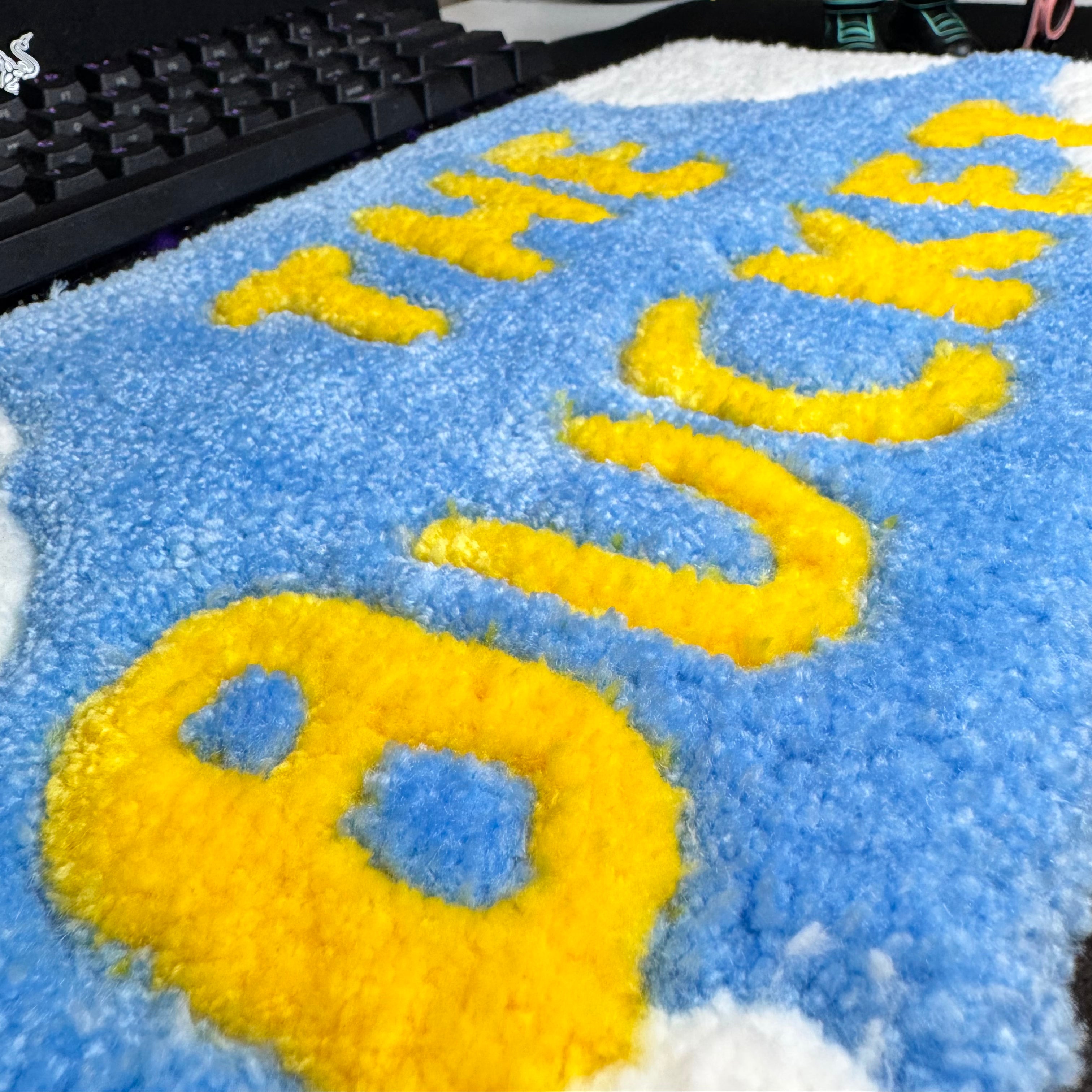 The bucket keyboard rug ( FULL SIZE ) 8” x 15”