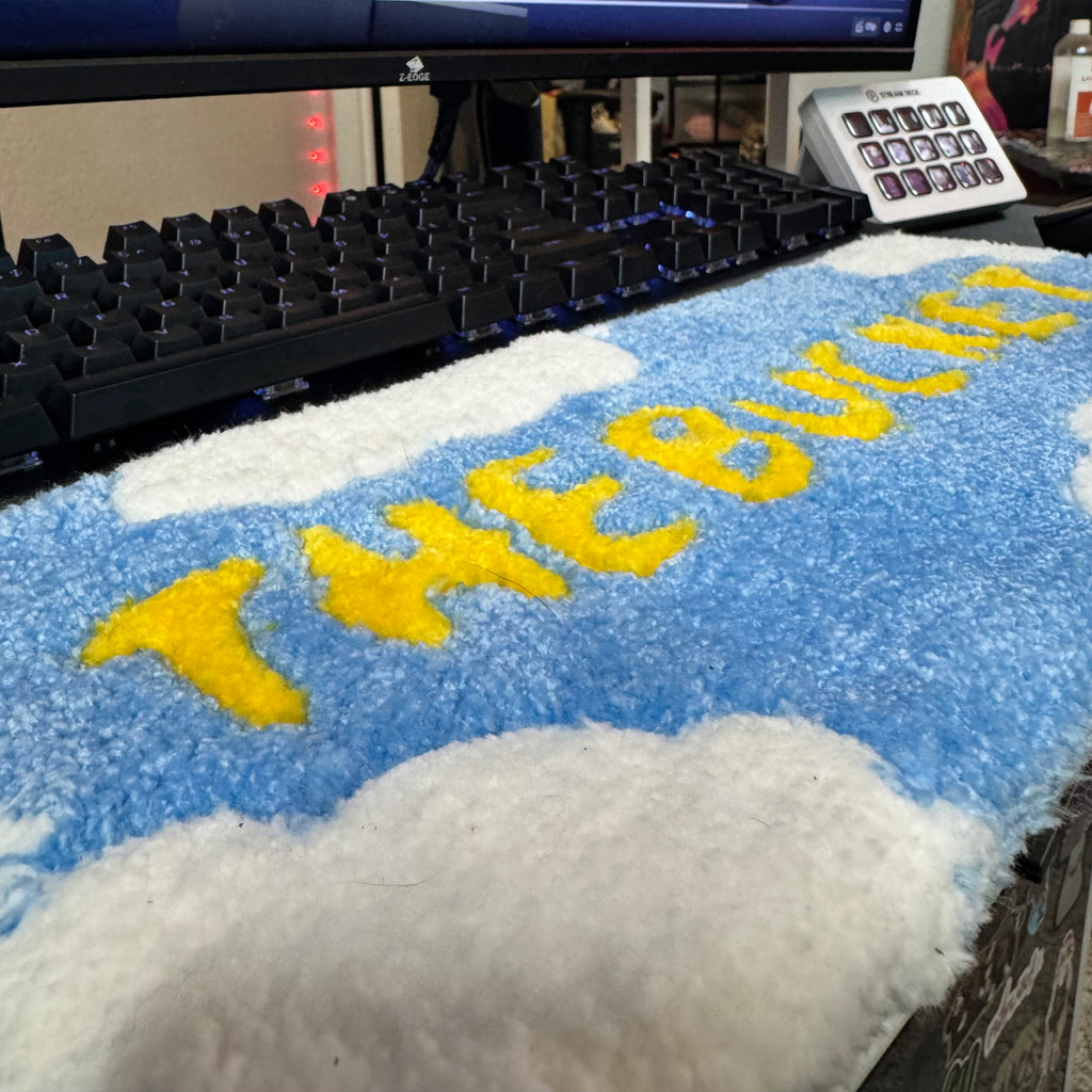 The bucket keyboard rug - ( MINI SIZE ) 6” x 15”