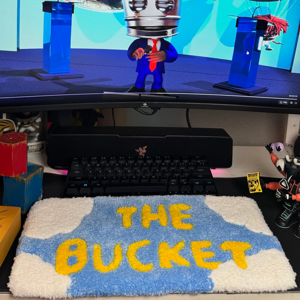 The bucket keyboard rug ( FULL SIZE ) 8” x 15”